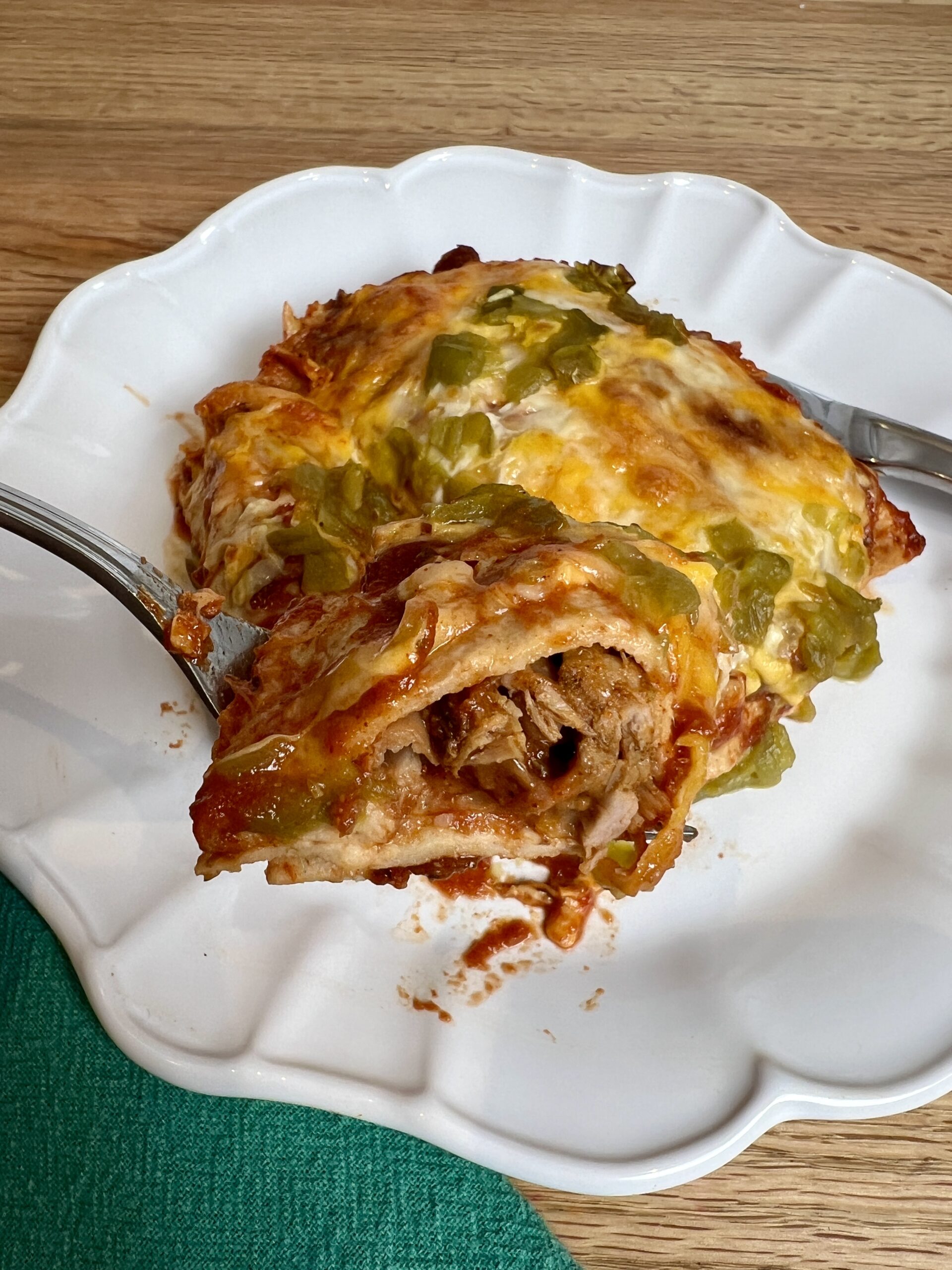 Pork Carnitas Enchiladas